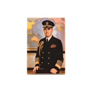 Fleet Admiral William D. Leahy WWII Portrait Tile – Custom 3D Printed Miniature Accessory Parts Pieces for Brick Block Figures Fleet Admiral William D. Leahy Wwii Portrait Tile – Custom 3d Printed Miniature Accessory Parts Pieces For Brick Block Figures