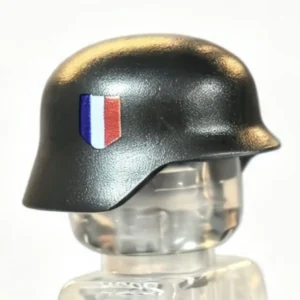 French Volunteer Combat Helmet (Stahlhelm Style) - Custom 3D Printed Miniature Accessory Parts Pieces for Brick Block Figures French Volunteer Combat Helmet (stahlhelm Style) Custom 3d Printed Miniature Accessory Parts Pieces For Brick Block Figures