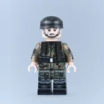 German Air Force Camouflage Paratrooper (Machine Gun Crewman) WWII - Custom Printed Brick Block Figure