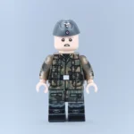 German Air Force Camouflage Paratrooper (Side Cap) WWII - Custom Printed Brick Block Figure