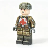 German Fallschirmjäger (Paratrooper) Combat Medic Splinter Camouflage WWII - Custom Printed Brick Block Figure German Fallschirmjäger (paratrooper) Combat Medic Splinter Camouflage Wwii Custom Printed Brick Block Figure