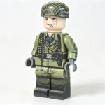 German Fallschirmjäger (Paratrooper) Fortress Machine Gun Assaulter Battle of France WWII - Custom Printed Brick Block Figure