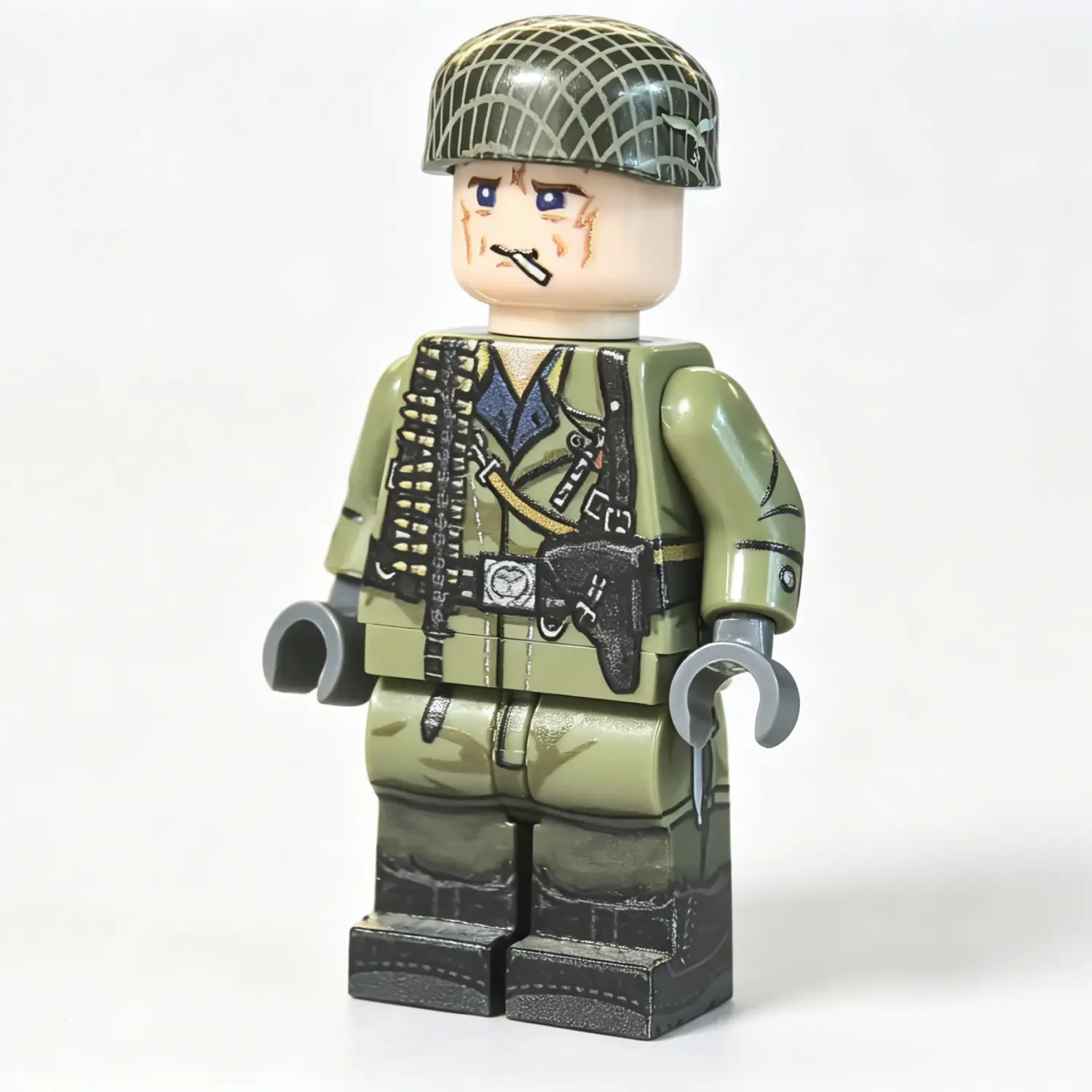 German Fallschirmjäger (Paratrooper) Fortress Machine Gun Assaulter Battle of France WWII - Custom Printed Brick Block Figure German Fallschirmjäger (paratrooper) Fortress Machine Gun Assaulter Battle Of France Wwii Custom Printed Brick Block Figure