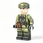 German Fallschirmjäger (Paratrooper) Second Lieutenant Battle of Narvik (Early Green Smock) WWII - Custom Printed Brick Block Figure