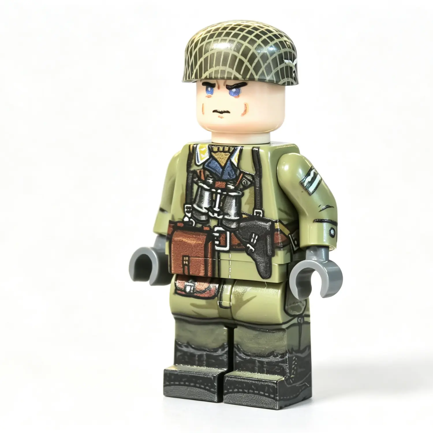 German Fallschirmjäger (paratrooper) Second Lieutenant Battle Of Narvik (early Green Smock) Wwii Custom Printed Brick Block Figure