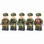 German Fallschirmjäger (Paratrooper) Squad WWII - Custom Printed Brick Block Figure