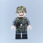 German Luftwaffe Field Division Submachine Gunner (Zeltbahn Poncho) WWII - Custom Printed Brick Block Figure