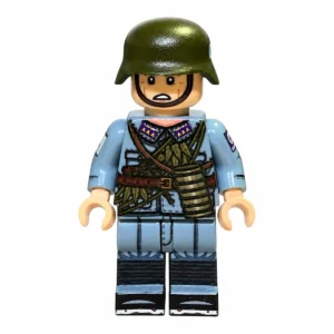 German Luftwaffe Flak Regiment 42 Crewman (Blue-Grey Uniform & Gas Mask Canister) WWII - Custom Printed Brick Block Figure German Luftwaffe Flak Regiment 42 Crewman (blue Grey Uniform & Gas Mask Canister) Wwii Custom Printed Brick Block Figure