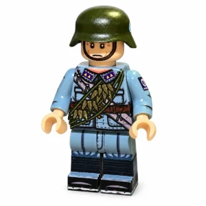 German Luftwaffe Flak Regiment 42 Crewman (Blue-Grey Uniform with Rolled Zeltbahn) WWII - Custom Printed Brick Block Figure German Luftwaffe Flak Regiment 42 Crewman (blue Grey Uniform With Rolled Zeltbahn) Wwii Custom Printed Brick Block Figure