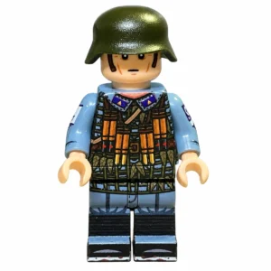 German Luftwaffe Flak Regiment 42 Gunner (Blue-Grey Uniform) WWII - Custom Printed Brick Block Figure German Luftwaffe Flak Regiment 42 Gunner (blue Grey Uniform) Wwii Custom Printed Brick Block Figure