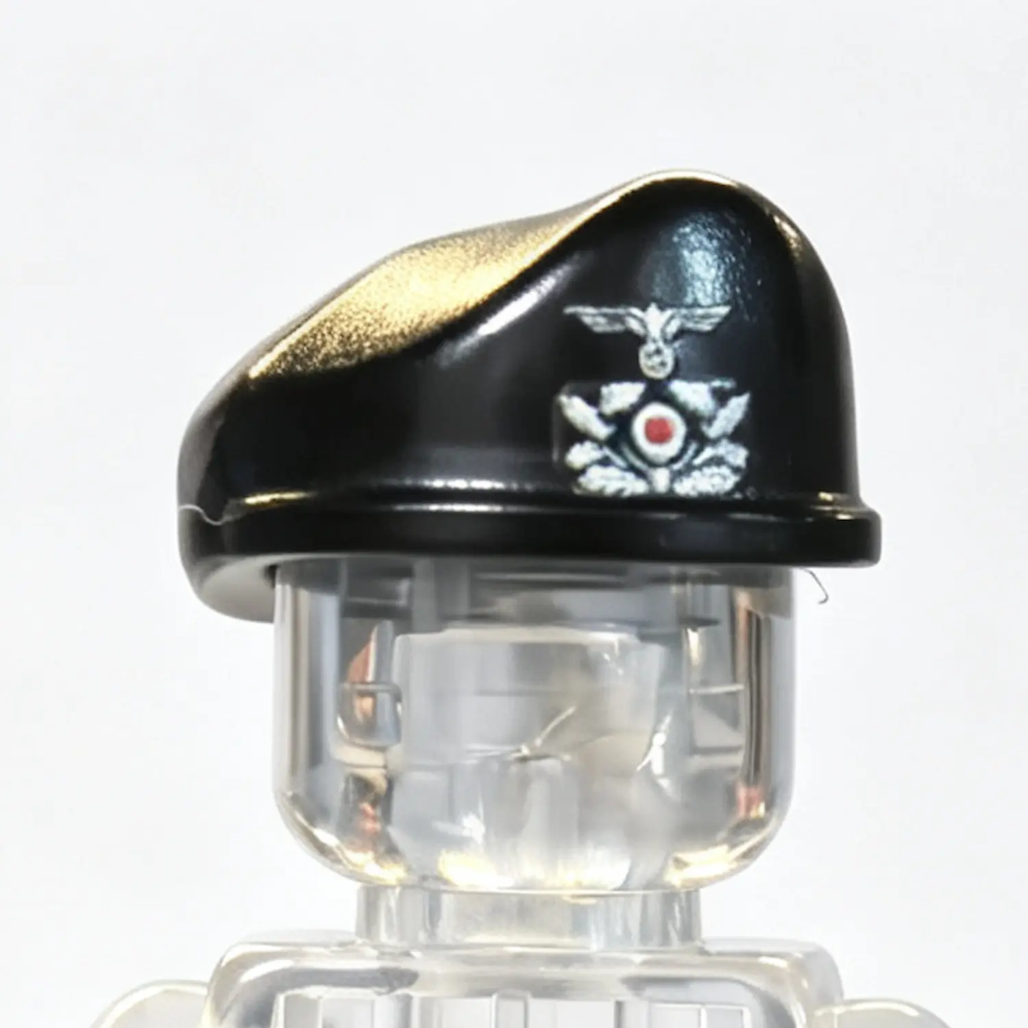 German Panzer Crew Beret (Schutzmütze Style) - Custom 3D Printed Miniature Accessory Parts Pieces for Brick Block Figures German Panzer Crew Beret (schutzmütze Style) Custom 3d Printed Miniature Accessory Parts Pieces For Brick Block Figures