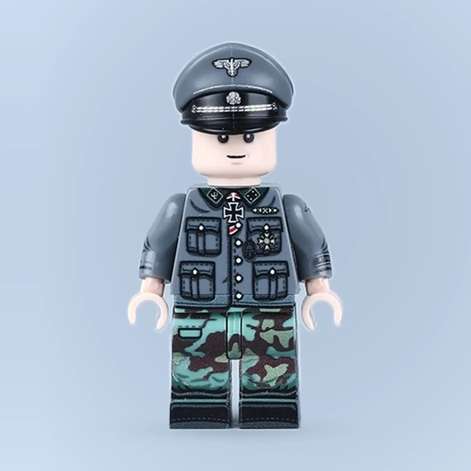 German Prinz Eugen Mountain Division Commander WWII - Custom Printed Brick Block Figure German Prinz Eugen Mountain Division Commander Wwii Custom Printed Brick Block Figure