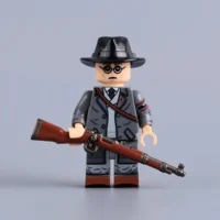 German Volkssturm (Peoples Storm) Civilian Militia Conscript WWII - Custom Printed Brick Block Figure German Volkssturm (peoples Storm) Civilian Militia Conscript Wwii Custom Printed Brick Block Figure