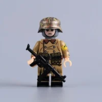 German Volkssturm (Peoples Storm) Militiaman with MP40 (Brown Overcoat) WWII - Custom Printed Brick Block Figure German Volkssturm (peoples Storm) Militiaman With Mp40 (brown Overcoat) Wwii Custom Printed Brick Block Figure
