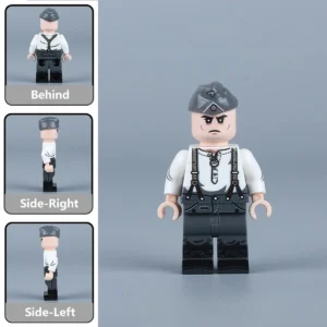 German Wehrmacht General (Gerhard von Schwerin) Summer Shirt & Suspenders WWII - Custom Printed Brick Block Figure German Wehrmacht General (gerhard Von Schwerin) Summer Shirt & Suspenders Wwii Custom Printed Brick Block Figure