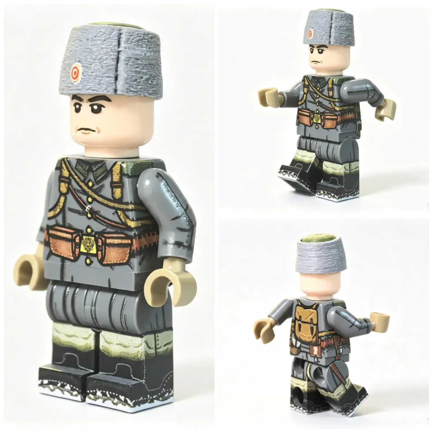 Imperial Russian Army Winter Infantry Private d (with Papakha Hat) WWI - Custom Printed Brick Block Figure Imperial Russian Army Winter Infantry Private D (with Papakha Hat) Wwi Custom Printed Brick Block Figure