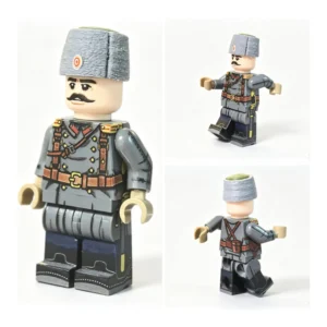 Imperial Russian Army Winter Lieutenant Colonel (with Officers Greatcoat & Papakha) WWI - Custom Printed Brick Block Figure Imperial Russian Army Winter Lieutenant Colonel (with Officers Greatcoat & Papakha) Wwi Custom Printed Brick Block Figure