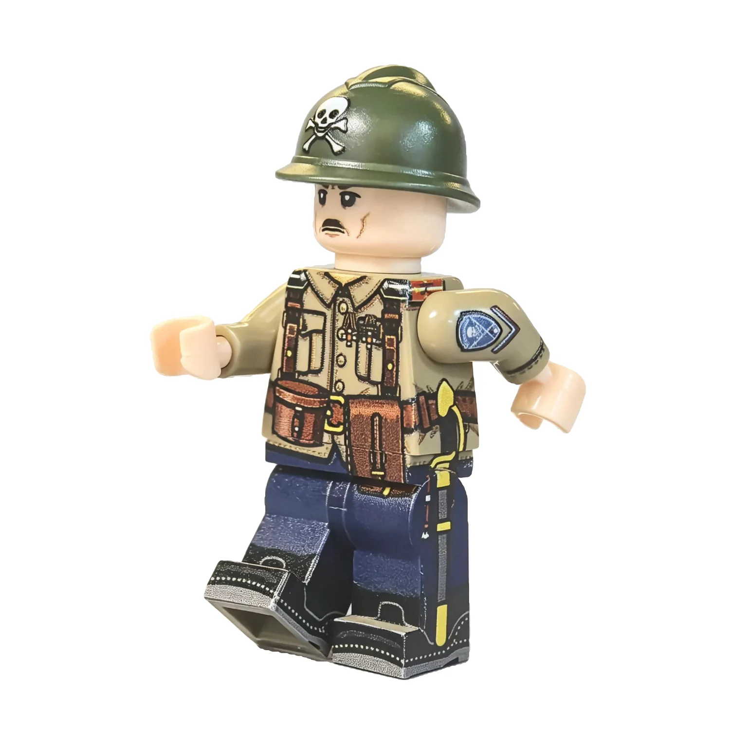 Kornilov Shock Regiment Officer Russian Civil War Marching Pose – Custom Printed Brick Block Figure Kornilov Shock Regiment Officer Russian Civil War Marching Pose – Custom Printed Brick Block Figure