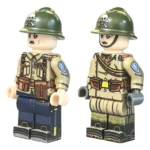 Kornilov Shock Regiment Officer and Infantryman Russian Civil War - Custom Printed Brick Block Figure