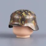 M35 Combat Helmet (Mud-Stained Camouflage Edition) - Custom 3D Printed Miniature Accessory Parts Pieces for Brick Block Figures