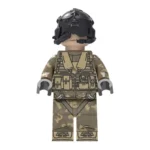 Modern Combat AH-64 Apache Helicopter Pilot - Custom Printed Brick Block Figure