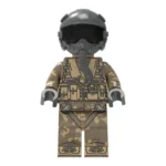 Modern Combat F-22 Raptor Fighter Pilot - Custom Printed Brick Block Figure