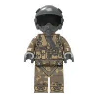 Modern Combat F 22 Raptor Fighter Pilot Custom Printed Brick Block Figure