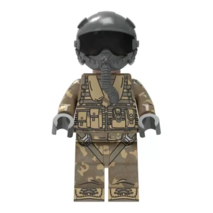 Modern Combat F-22 Raptor Fighter Pilot - Custom Printed Brick Block Figure Modern Combat F 22 Raptor Fighter Pilot Custom Printed Brick Block Figure