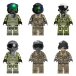 Modern Global Military Aviation Pilots - Custom Printed Brick Block Figure