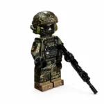 Modern PLA Macao Garrison Special Operator (with Fully Equipped M4 Assault Rifle) - Custom Printed Brick Block Figure