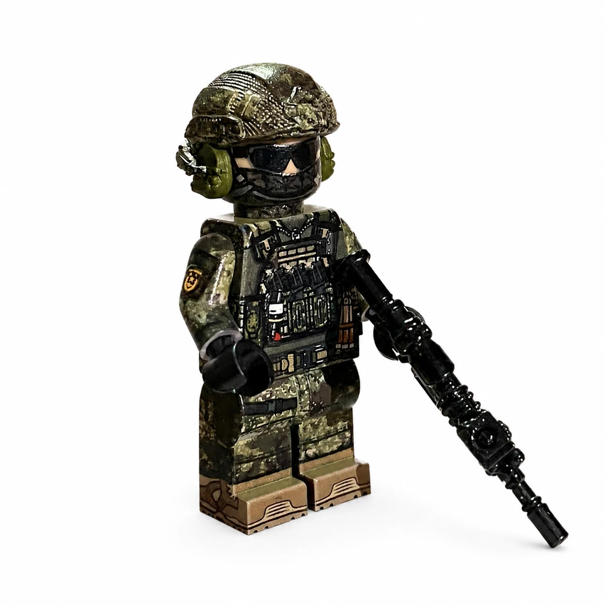 Modern PLA Macao Garrison Special Operator (with Fully Equipped M4 Assault Rifle) - Custom Printed Brick Block Figure 2 Modern Pla Macao Garrison Special Operator (with Fully Equipped M4 Assault Rifle) Custom Printed Brick Block Figure 2