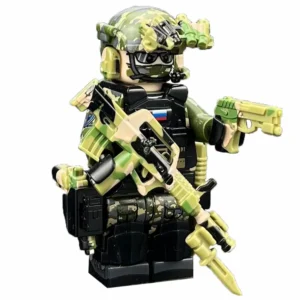Modern Russian Special Forces (Spetsnaz) Operator - Custom Printed Brick Block Figure Modern Russian Special Forces (spetsnaz) Operator Custom Printed Brick Block Figure