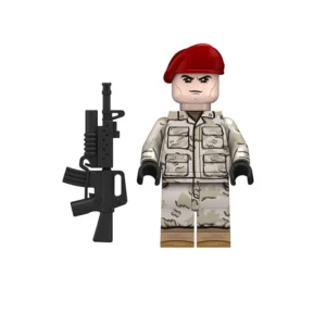 Modern US Army Airborne Soldier (3-Color Desert Camouflage DCU) - Custom Printed Brick Block Figure Modern Us Army Airborne Soldier (3 Color Desert Camouflage Dcu) Custom Printed Brick Block Figure