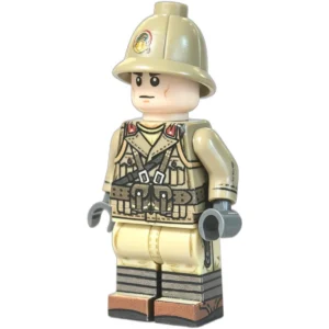 North Africa Italian Infantryman WWII - Custom Printed Brick Block Figure