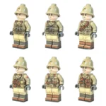 North Africa Italian Royal Army Squad WWII - Custom Printed Brick Block Figure