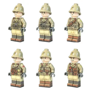 North Africa Italian Royal Army Squad Wwii Custom Printed Brick Block Figure