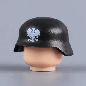 Polish Home Army Combat Helmet (Stahlhelm Style) - Custom 3D Printed Miniature Accessory Parts Pieces for Brick Block Figures Polish Home Army Combat Helmet (stahlhelm Style) Custom 3d Printed Miniature Accessory Parts Pieces For Brick Block Figures