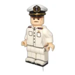 Republic of China (KMT) Naval Aviation Lieutenant (White Summer Uniform) Chinese Civil War - Custom Printed Brick Block Figure