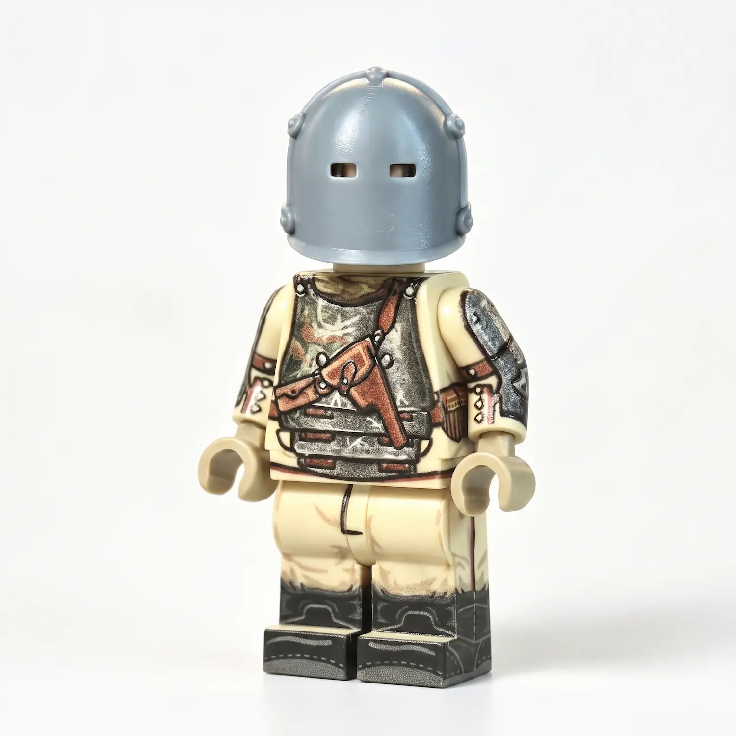 Sinai Desert Heavy Machine Gunner (with Trench Armor) WWI - Custom Printed Brick Block Figure Sinai Desert Heavy Machine Gunner (with Trench Armor) Wwi Custom Printed Brick Block Figure
