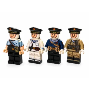 Soviet Navy Black Sea Fleet Naval Infantry Squad WWII - Custom Printed Brick Block Figure Soviet Navy Black Sea Fleet Naval Infantry Squad Wwii Custom Printed Brick Block Figure