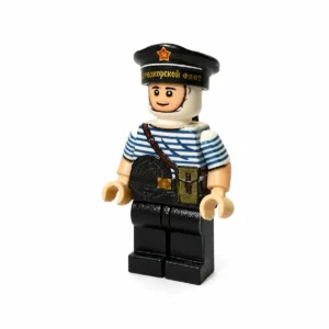 Soviet Navy Black Sea Fleet Naval Infantry (Telnyashka Striped Shirt) WWII - Custom Printed Brick Block Figure Soviet Navy Black Sea Fleet Naval Infantry (telnyashka Striped Shirt) Wwii Custom Printed Brick Block Figure