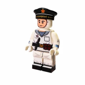 Soviet Navy Black Sea Fleet Sailor (Summer White Uniform) WWII - Custom Printed Brick Block Figure Soviet Navy Black Sea Fleet Sailor (summer White Uniform) Wwii Custom Printed Brick Block Figure