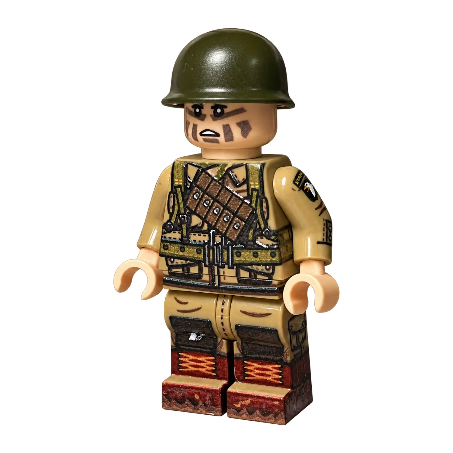 US 101st Airborne Radio Operator (Camouflage Face Paint) WWII – Custom Printed Brick Block Figure Us 101st Airborne Radio Operator (camouflage Face Paint) Wwii – Custom Printed Brick Block Figure