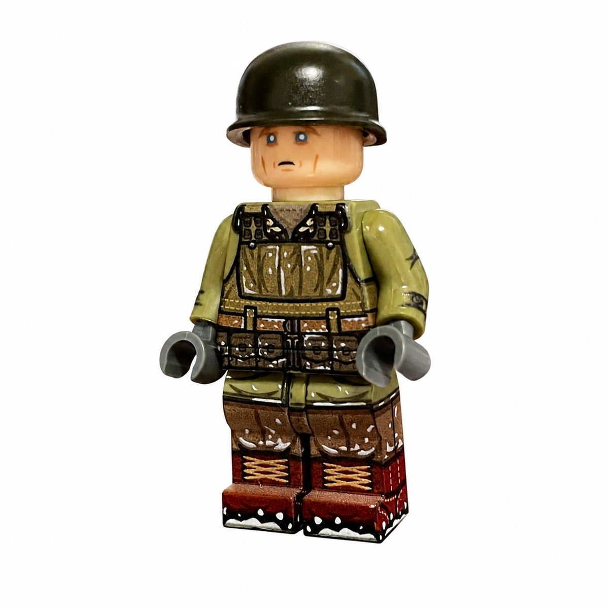US Forces Winter Soldier (with Flak Vest & Heavy Webbing) Korean War - Custom Printed Brick Block Figure Us Forces Winter Soldier (with Flak Vest & Heavy Webbing) Korean War Custom Printed Brick Block Figure