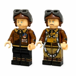 USAAF 100th Bomb Group Crew (Captain & Pilot) Masters of the Air WWII - Custom Printed Brick Block Figure Usaaf 100th Bomb Group Crew (captain & Pilot) Masters Of The Air Wwii Custom Printed Brick Block Figure