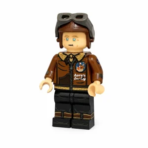 USAAF B-17 100th Bomb Group Captain (Heres Lucky B-3 Jacket) Masters of the Air WWII - Custom Printed Brick Block Figure Usaaf B 17 100th Bomb Group Captain (heres Lucky B 3 Jacket) Masters Of The Air Wwii Custom Printed Brick Block Figure