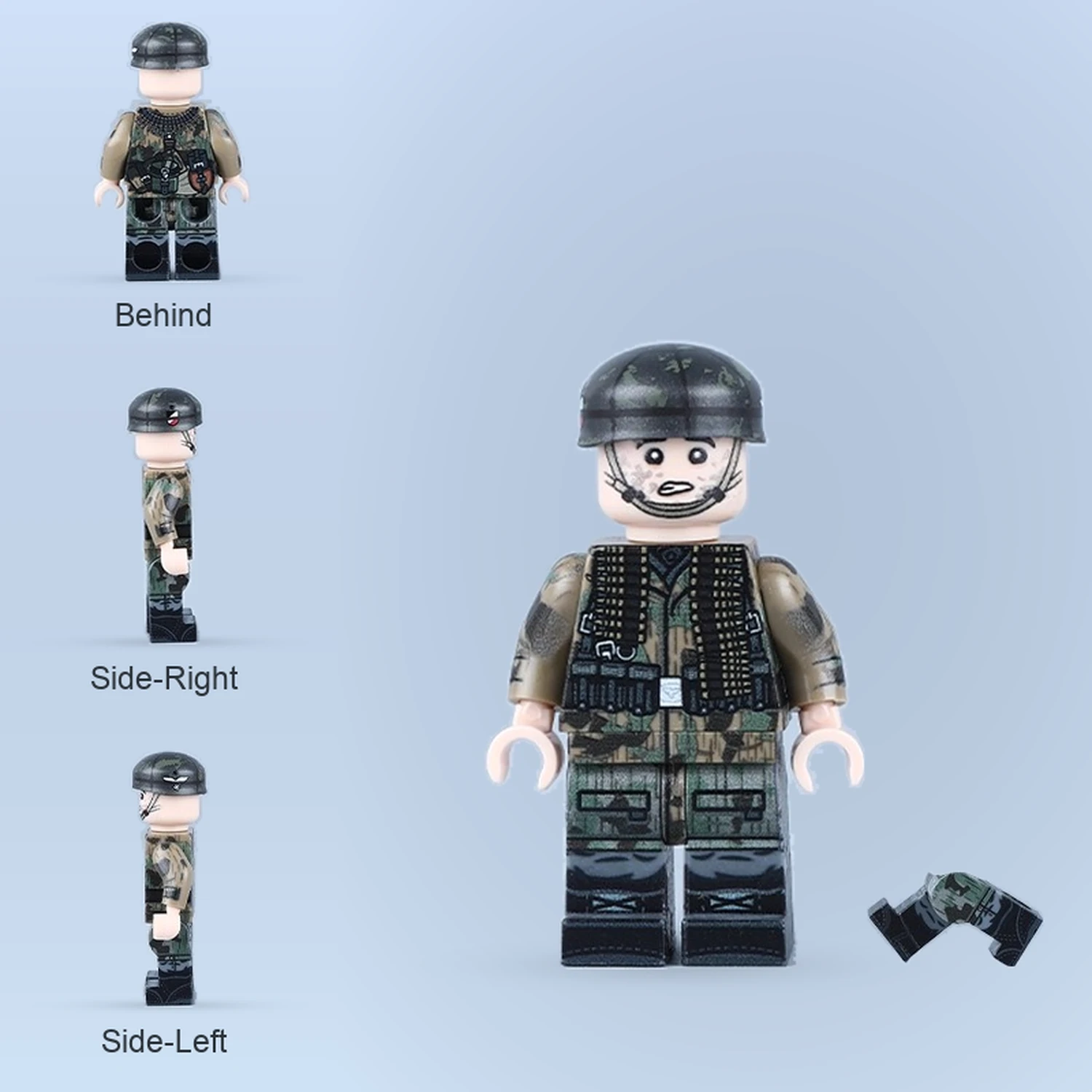 all sides of German Air Force Camouflage Paratrooper (M All Sides Of German Air Force Camouflage Paratrooper (m