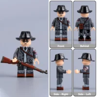 all sides of German Volkssturm (Peoples Storm) Civilian Militia Conscript WWII - Custom Printed Brick Block Figure All Sides Of German Volkssturm (peoples Storm) Civilian Militia Conscript Wwii Custom Printed Brick Block Figure