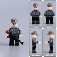 all sides of German Volkssturm (Peoples Storm) Militia with StG 44 WWII - Custom Printed Brick Block Figure All Sides Of German Volkssturm (peoples Storm) Militia With Stg 44 Wwii Custom Printed Brick Block Figure