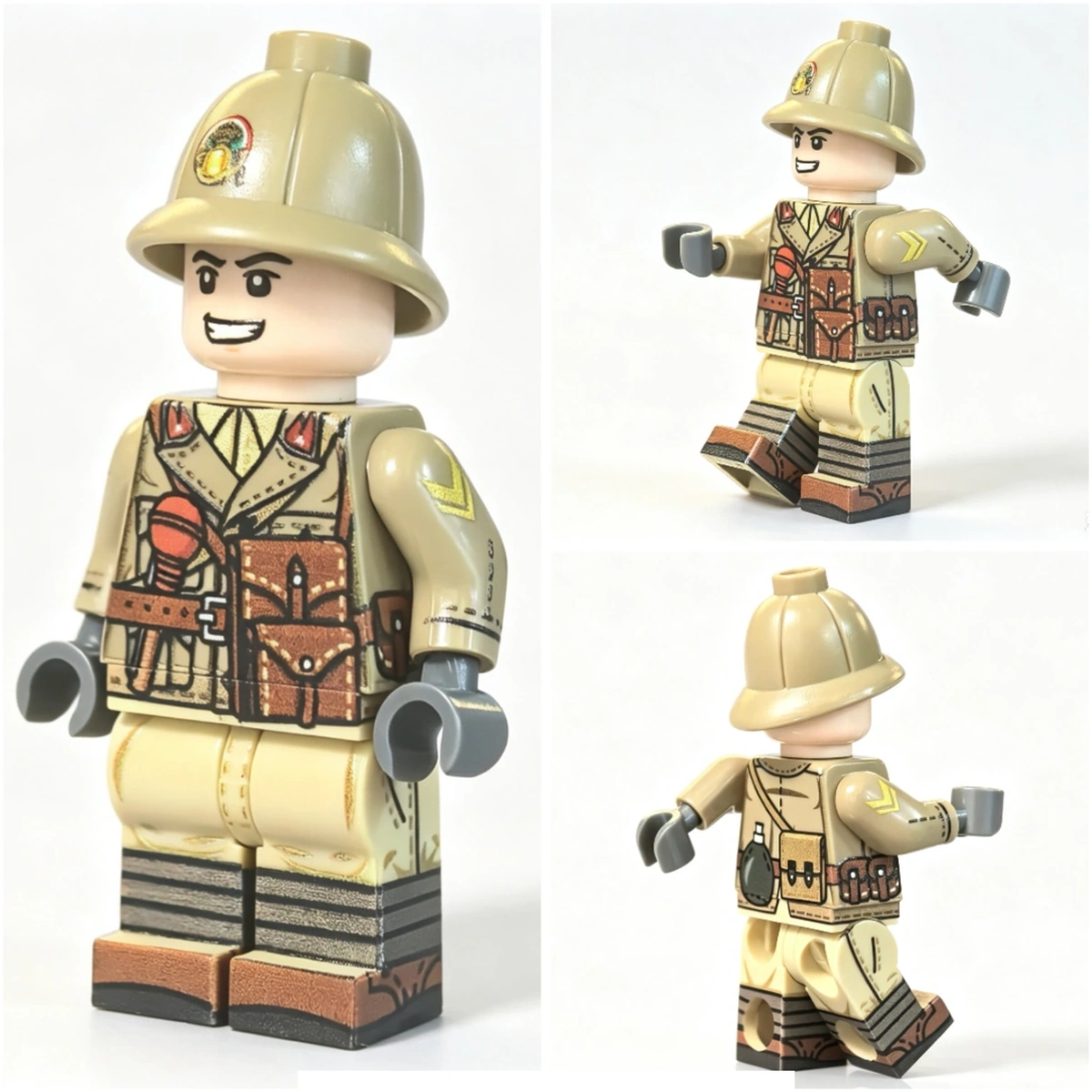 all sides of North Africa Italian Anti-Tank Gunner (NCO) WWII - Custom Printed Brick Block Figure All Sides Of North Africa Italian Anti Tank Gunner (nco) Wwii Custom Printed Brick Block Figure